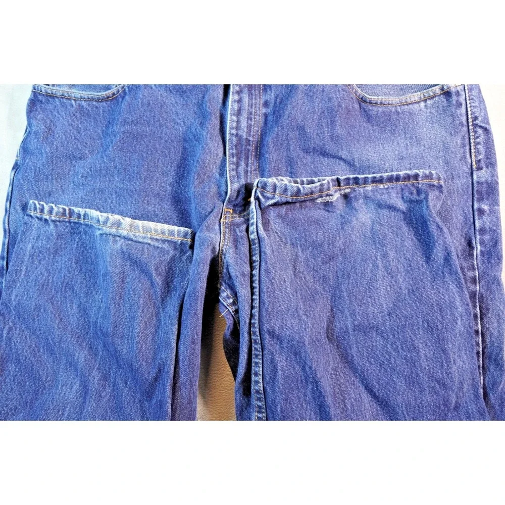 Levis 550 Relaxed Fit Straight Leg Jeans 42X30 Blue 5 Pocket Red Tab Denim Pants